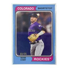 TOPPS MLBカード ARCHIVES TREVOR STORY COLORADO ROCKIES 23/25 #124 送料無料 中古 IT1