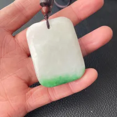 中国美術　本物和田白玉　ネックレス　無事プレート(無事牌)　お守り　天然石　素彫 中国美術 本物和田白玉 ネックレス 無事プレート(無事牌) お守り