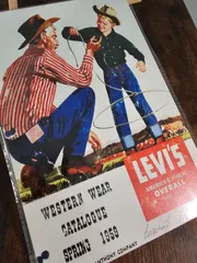 LEVI’S かっこいいブリキ看板　A4　アメリカン雑貨 ヴィンテージ 店舗 ボード 飾り ガレージ