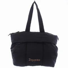 レペット Repetto ハンドバッグ トートバッグ ロゴ ナイロン 黒 ブラック /BMのサムネイル