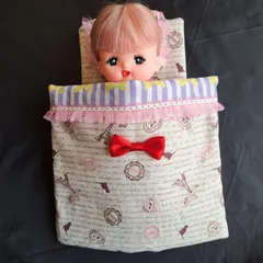 ハンドメイド　人形用　お布団3点セット　パリ