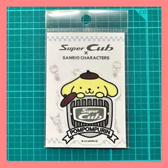 Super Cub×サンリオキャラクターズ ステッカー ポムポムプリン02 バイク スーパーカブ Honda　ホンダ　HONDA