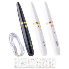 【アイリスト監修】 ホットビューラー ホットカーラー まつ毛カーラー ホット ビューラー まつげ まつ毛 カール 充電式 ホワイト×ゴールド