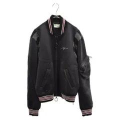 OFF-WHITE (オフホワイト) Small Logo Print Bomber Jacket スモール ロゴ プリント ボンバー ジャケット ブラック OMEA208R20G43020のサムネイル