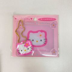 M0731E ハローキティ　サンリオ　キティちゃん　ネームホルダー　レトロ　古い　デッドストック　長期保管品　未使用　未開封　希少　レア