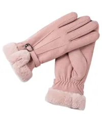 [Elixio] [エリクシオ] 手袋 レディース スマホ対応 グローブ 裏起毛 防寒 防風 保温 軽量 ふわふわ 可愛い お洒落 プレゼント 通勤 通学 フォーマル カジュアル 冬 (ピンク) [ピンク]