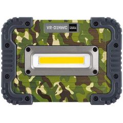 キシマ ノット ポータブルLEDワークライト カモフラ柄×電球色 サイズ：約W170 D45 H125 VR-01NWC