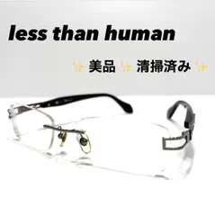 【希少】less than human クリアフレーム ケース付き　度なし値下可 希少】less than human クリアフレーム ケース付き 度なし値下可
