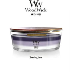 WoodWick(ウッドウィック)アロマキャンドル 【ブランド箱なし】 3層 トリロジー ハースウィック レイヤー イブニングリュクス ギフト Evening Luxe NW1743624