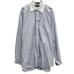 TOMMY HILFIGER 長袖 ストライプシャツ XL ピンク ブルー トミーフィルフィガー ポケット 古着卸 アメリカ仕入 a702-5673のサムネイル