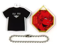 【中古】キーホルダー 1.爆豪勝己(レッド/AJI FRY) 「僕のヒーローアカデミア 爆豪勝己のTシャツコレクションチャーム」