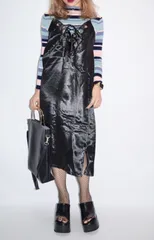 マルチボーダーリブニットトップス