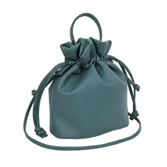 Blue Green/ブルーグリーン [ジゼル] ショルダーバッグ レディース 巾着 バッグ 2way ミニバッグ 斜めがけ 肩掛け 手提げ 巾着バッグ (Blue Green/ブルーグリーン)