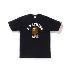 【A BATHING APE 】 2色選択可能  アベイシングエイプ Ｔシャツ  男女兼用 カジュアル ストリート プリント 春夏 おしゃれ 半袖 黒白 ブラック ホワイト ZXC155