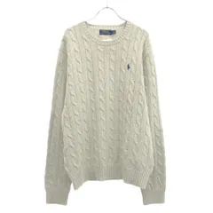 POLO RALPH LAUREN ポロラルフローレン コットンケーブルニットセーター  グレー L