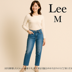 【送料無料】　リー デニムパンツ ボトムス ジーンズ レディース Mサイズ ブルー Lee　　春　夏　秋　冬　md44813