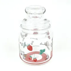 スヌーピー ストロベリー ガラスキャニスター キッチン FRUITS SERIES SNOOPY