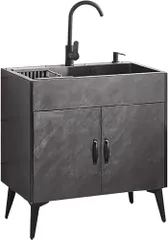 流し台，キッチンシンク，屋外シンク，簡易流し台，屋外、屋内、ージ用大容量自立型シンク，用于、后院、餐、洗衣房