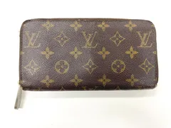 【訳あり】 LOUIS VUITTON ルイ・ヴィトン モノグラム ジッピーウォレット ラウンドジップ 長財布 M60017 ブラウン スペイン製