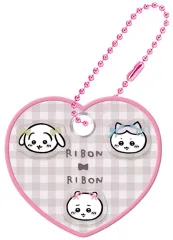 【中古】食玩 キーホルダー Ribbon Ribbon ちいかわ＆ハチワレ＆うさぎ 「ちいかわ きゃらシャカ☆チャームグミ」