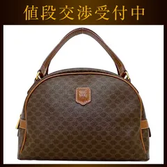 セリーヌ ハンドバッグ ブラウン マカダム MC96 ヴィンテージ PVC