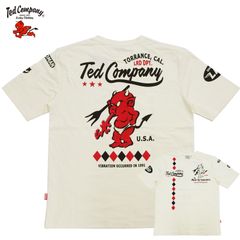 テッドマン Tシャツ ダイヤパターン TEDMAN スタンダード・テディ エフ商会 TDSS-570 オフホワイト 新品 