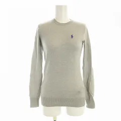 ポロゴルフ ラルフローレン POLO GOLF RALPH LAUREN ニット セーター ロゴ 長袖 XS グレー 211582988006 /EE