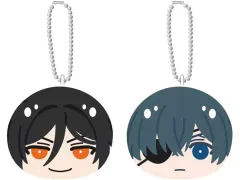 【中古】ぬいぐるみマスコット・ぬいぐるみバッジ セバスチャン・ミカエリス＆シエル・ファントムハイヴ おまんじゅうにぎにぎマスコットペア 「黒執事 -寄宿学校編-」