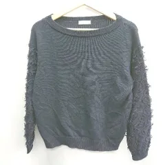 ◇ ⊇ UNITED ARROWS ユナイテッドアローズ 長袖 ニット サイズ 表記なし ネイビー レディース E  【1412260007597】