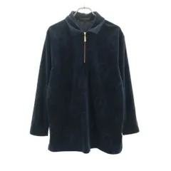 ジャンニバレンチノ 長袖 ハーフジップ トレーナー L ブラック GIANNI VALENTINO プルオーバー メンズのサムネイル