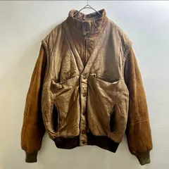 イタリア製 ヴィンテージ ヨーロッパ レザージャケット 80s ブルゾン 高級