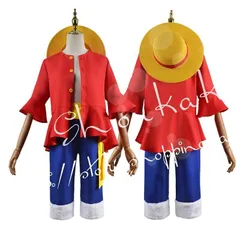 新品 子供用大人用 ONE PIECE海賊王風ワンピースルフィコスプレ衣装麦わら帽子 わらじ モンキー・D・ルフィ一代仮装変装コスチューム