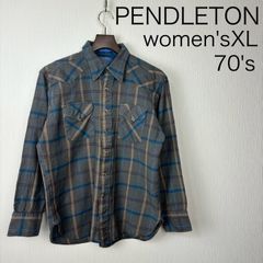 PENDLETON SIR PENDLETON ウールウエスタンシャツ　ウィメンズXL
