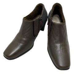 美品【ビューフォート】イタリアンレザー 厚底スリッポン 黒 23.0 3E 