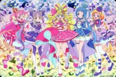 【中古】アニメ系トレカ P18[ホロレアカード]：キュアアイドル＆キュアウインク＆キュアキュンキュン＆キュアワンダフル＆キュアフレンディ