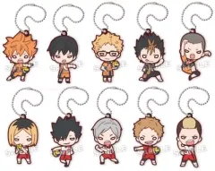 【中古】キーホルダー 全10種セット 「にとたん ハイキュー!! 烏野VS音駒 ラバーマスコット」