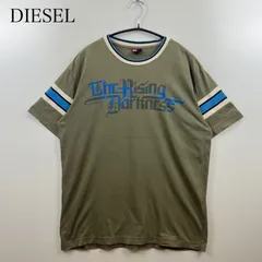 DIESEL 00s archive y2k rib S/S Tee M ディーゼル 黒タグ アーカイブ グラフィック Tシャツ The Rising Darkness グランジ 平成 お兄系