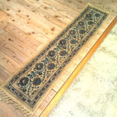 キッチンマット カラムカリラグマット ラグマット 35×150cm 長方形 キッチン インテリア リビング ベッドルーム カーペット エスニック インド コットン おしゃれ かわいい アンティーク調 ヴィンテージ風 総柄 ギフト 贈り物