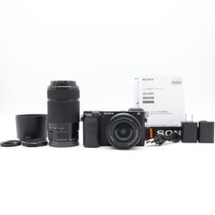 ＜美品＞SONY α6400 ダブルズームキット ILCE-6400Y B｜SELP1650＋SEL55210付属｜シャッター数2450枚｜高性能Vlog向き