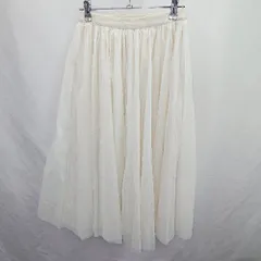◇ ⊂ tocco closet トッコ クローゼット シンプル系 ロング丈 フレア スカート サイズM ベージュ系 レディース E  【1507160030735】