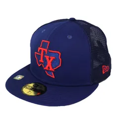 【ニューエラ正規品】ニューエラ NEW ERAⓇ キャップ 59FIFTY MLB メッシュ テキサス・レンジャーズ　7 1/2(約 59.6cm)(商品番号：13049366)
