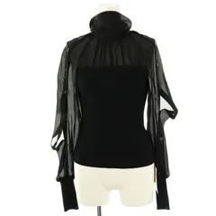 スナイデル SNIDEL ショルダーオープンシアーニットプルオーバー 長袖 F 黒 ブラック /AT ■OS