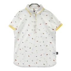 사이즈 : L CALLAWAY 캘러웨이 × TOY STORY 2022 년 모델 반소매 폴로 셔츠 총 무늬 화이트 계 [240101289997] # 골프웨어 레이디스 스트스트