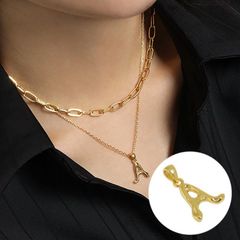 ネックレス 新品未使用   匿名配送 イニシャル トップ A ゴールド レディース シルバーネックレス シルバー SV925 silver925製 ネックレスチェーン ネックレスレディース シルバーアクセサリー