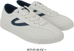トレトン スニーカー メンズ 黒 ブラック ホワイト 白 おしゃれ ブランド 軽量 軽い シューズ テニス TRETORN ひも 紐 履きやすい 歩きやすい 父の日 tatms1534 ホワイト/ネイビー 25.0cm