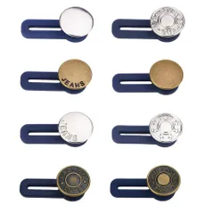 【特価】JYF.QUANYI ウエスト調整 ウエストアジャスター 8個入り シリコン素材製 ウエスト調整ボタン ズボン延長ボタン ウエスト伸ばす 調整お直し ウエスト 広げる サイズ調整 自在に広がる快適な履き心地 裁縫不要 ズボン スカート ジーンズに適用