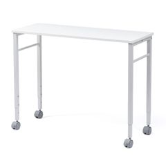 高さ64・70cm スリム 幅90×奥行35cm デスク キャスター付き ホワイト サブデスク 100-DESKF038 サンワダイレクト