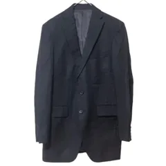 MB1 TAKEO KIKUCHI タケオキクチ テーラードジャケット  ストライプ　黒　ブラック　メンズ　サイズ2 ウール100% 毛　高級　オシャレ　フォーマル