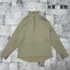 米軍 実物 COLD WEATHER GEN3 LEVEL2 フリース プルオーバーシャツ コヨーテ アンダーシャツ ハーフジップ ミリタリー ベージュ 玉FL3623