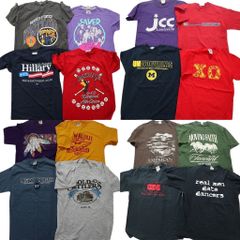 古着卸 まとめ売り USA製 半袖Tシャツ 16枚セット (メンズ S /M ) バンＴ ビートルズ 音楽 チームロゴ 人物 ワンポイント 中古 古着 NA6946